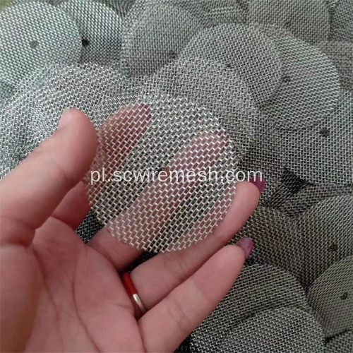 Okrągły ekran siatkowy ze stali nierdzewnej do filtra